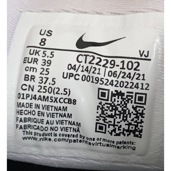 Nike size 8 ZoomX Invincible Run Flyknit Womens Running Shoes CT2229-102 GUC - Picture 4 of 11